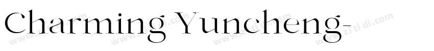 Charming Yuncheng字体转换